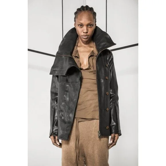 【新品タグ付】acka glossy no collar jacket glossy no collar jacket – Acka online store